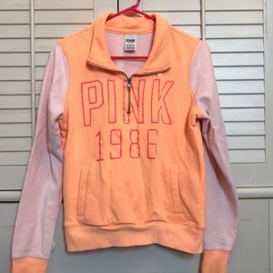 Victoria’s Secret pink quarter zip pullover